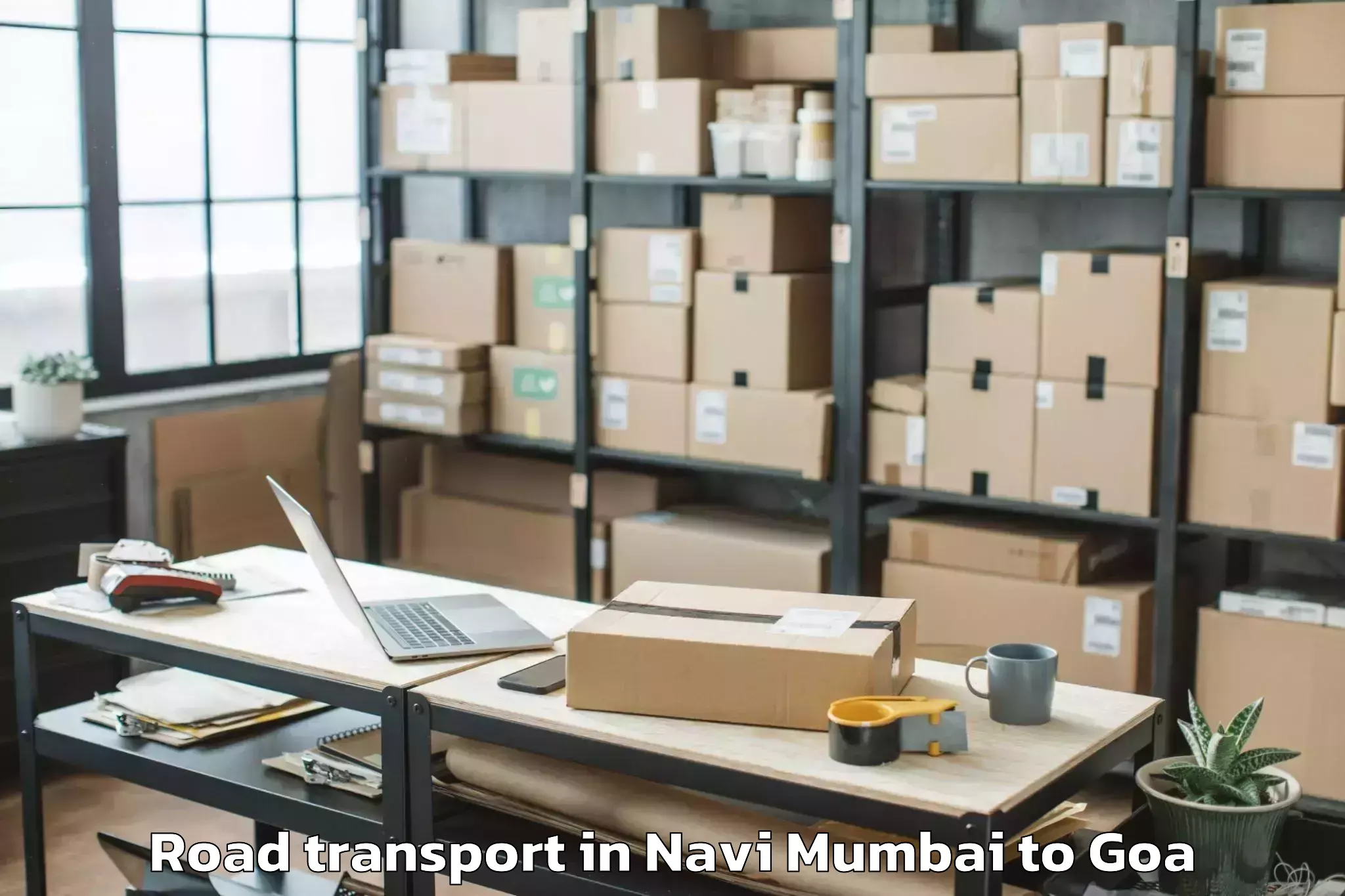 Get Navi Mumbai to Bicholim Road Transport